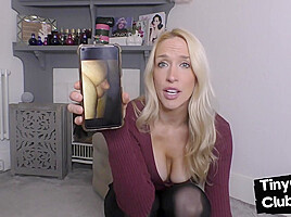 British SPH domina makes fun of losers with small dickie