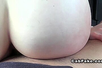 British cock sucker in a fake taxi