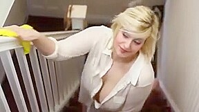 British milf down blouse joi