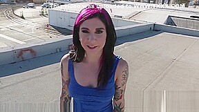 Burning Angel Rooftop POV Joanna Angel Solo Masturbation