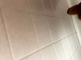Busting a load of cum in the shower