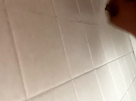 Busting a load of cum in the shower