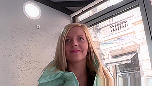 Busty Amateur Riding Cock For Cash In Public