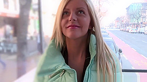 Busty Amateur Riding Cock For Cash In Public
