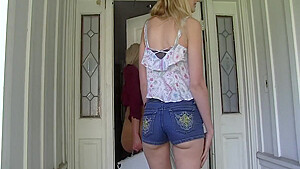 Busty Blonde Cougar Munches teens 18+ Tight Tasty Pussy