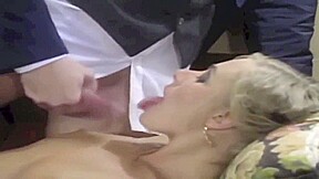 Busty bound blonde mouth fucked and anally probed