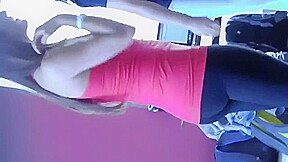 Candid teen 18+ cheerleaders dancing in leggings