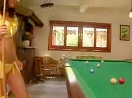 Carol Sampaio Pitt Gets A Pool Cue In Her Pink Pocket
