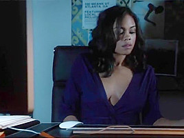 Celebrity Nympho Sharon Leal Sex Scenes in Addicted (2014)
