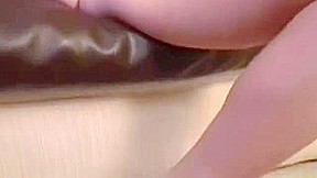 Cherry will have a good time when her feet get drenched in cum