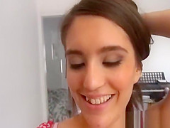 Chick shows body before getting holes fingered and fucked