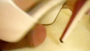 Chinese footjob and shoejob