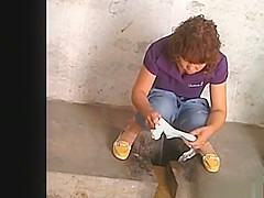 Chinese women caught peeing in holes