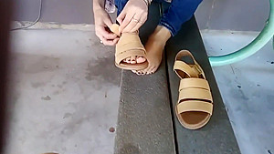 Chloe's pretty little mixed white Latina Feet