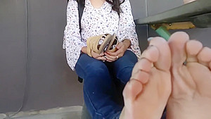 Chloe's pretty little mixed white Latina Feet