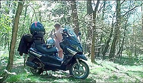 Chub Step daddy wank in wald