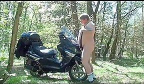 Chub Step daddy wank in wald