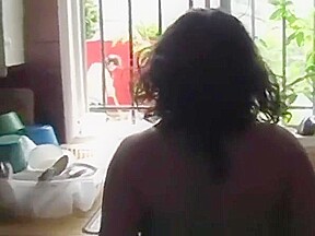 Chubby minx entertains handyman with pussy pounding action
