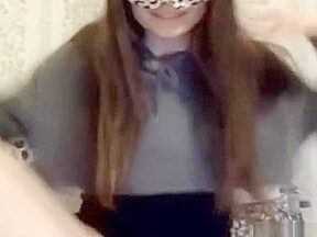 Close Up Of Girl Playing With Massive Hairy Bush