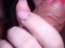 Close-up Red Lips Blowjob, Tongue Play And Oral Creampie 8 Min - Kate Rehi