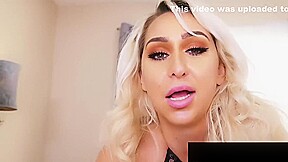 Cock Sucking Nina Kayy Spits On & Blows A Big Black Dick!