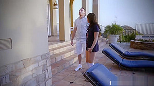 College Jade gets pounded by her stepdad with a big cock