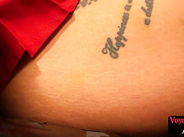 College uniform CFNM femdom babes tease wankee