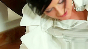 Costumed maid pee soaked