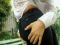 Crazy Japanese chick Azusa Ayano in Fabulous Handjob, Couple JAV movie