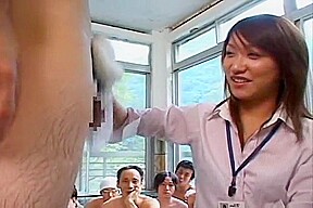 Crazy Japanese girl Madoka Kikuhara, Mio Saotome, Riri Kouda in Exotic Handjob, Cumshot JAV scene