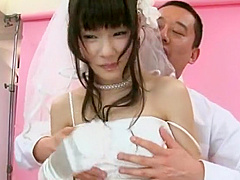 Crazy Japanese model Hina Kohane in Amazing Threesome, Facial JAV scene