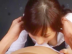 Crazy Japanese whore Nao Ayukawa in Fabulous Blowjob, Stockings JAV scene