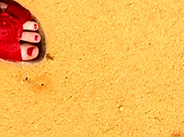Crush bugs with red sandals