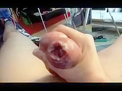 Cum blocking sound, sound ejecting sperm