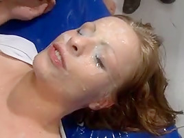 Cum on face