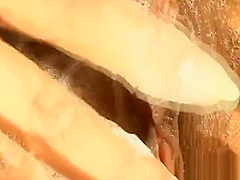 Cum-hole dildoed and fucked