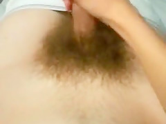 Cumming on my chest before going to