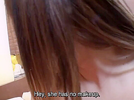 Curvy Japanese Gyaru Washes Away Makeup For Truly Revealing Sex