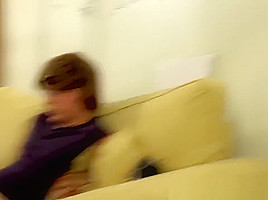 Curvy MILF enjoys fucking with two nerds