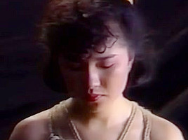 Cute Asian babe gets tied up to be boob teased