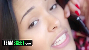 Cute Latina With Puffy Tits Sneaks In Her Old Perv Boyfriend And Fucks Him Hardcore