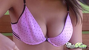 Cute Rain show her naked Perfect tits and pussy outdoor