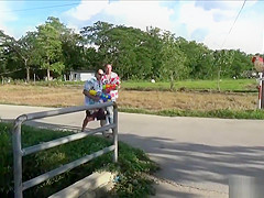 Cute Thai Girl Fucked By Two Older Guys In A Threesome