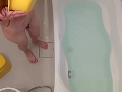 Cute asian teen 18+ bathing