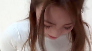 Cute asian teen 18+ squatting and peeing