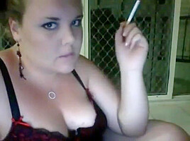 Cute bbw smoker