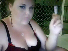 Cute bbw smoker