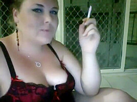 Cute bbw smoker