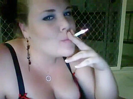 Cute bbw smoker