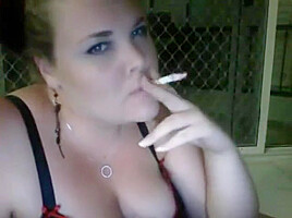 Cute bbw smoker